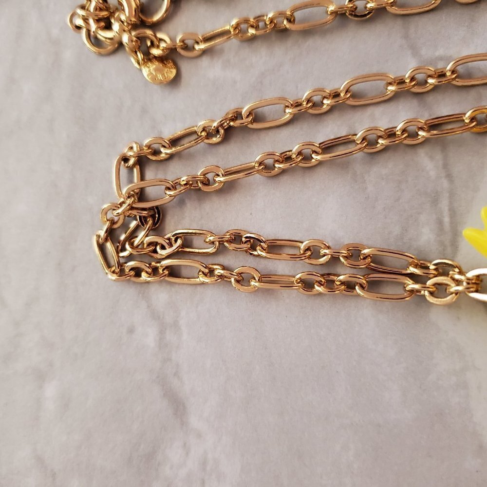 💐 J.Crew Sunny Yellow Flower Floral Beaded Tassel Pendant 💐 - Picture 6 of 13